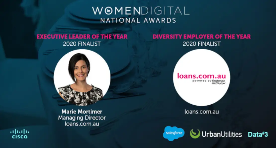 loans.com.au shortlisted for two Women in Digital Awards