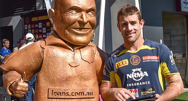 Current broncos players back alfie for next statue