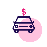 Car loan repayment icon