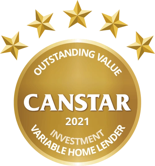 Outstanding Value Canstar Award 2021 Investment Variable Home Lender