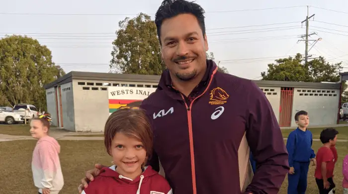 Special guests visit West Inala Panthers