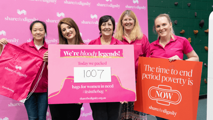 Helping Pack 10,000 Bags of Dignity