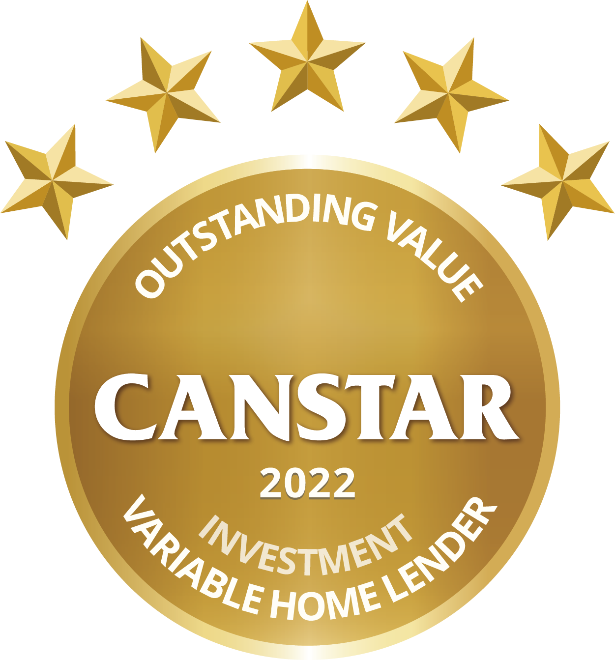 Outstanding Value Canstar Award 2022 Investment Variable Home Lender